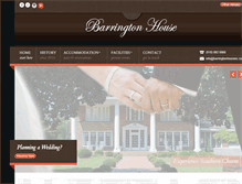 Tablet Screenshot of barringtonhousenc.com